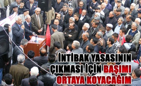 İNTİBAK YASASI İÇİN BAŞIMI ORTAYA KOYACAĞIM