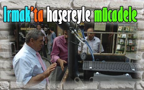 Irmak?ta haşereyle mücadele