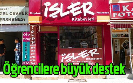 İşler Kitabevlerinden öğrencilere büyük destek