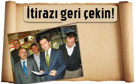 İtirazı geri çekin