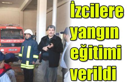 İzcilere yangın eğitimi verildi