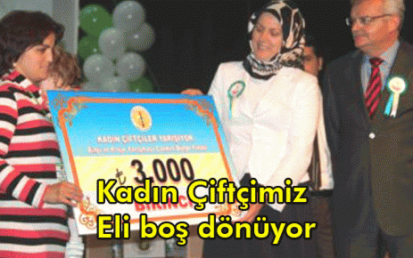Kadın Çiftçimiz Eli boş dönüyor