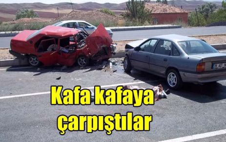 Kafa kafaya çarpıştılar