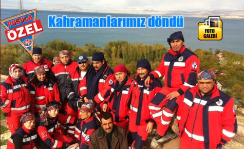 Kahramanlarımız döndü