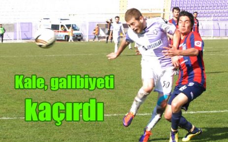 Kale, galibiyeti kaçırdı