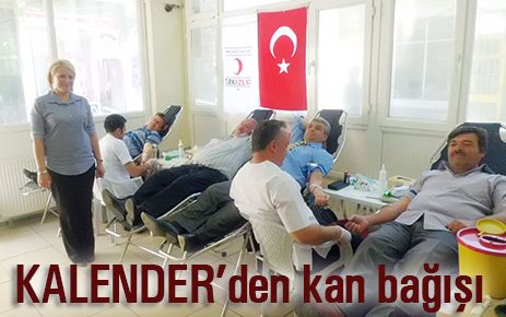 KALENDER kan bağışında bulundu 