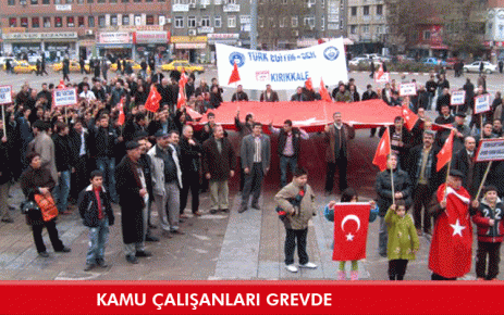 Kamu çalışanları Grevde