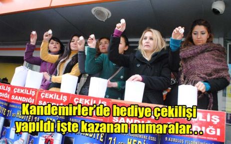 Kandemirler?den hediye yağmuru
