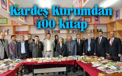 Kardeş Kurumdan 400 kitap