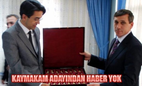 KAYMAKAM ADAYINDAN HABER YOK
