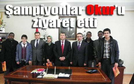Kırıkkale şampiyonları Müdür Okur?u ziyaret etti 