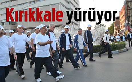 Kırıkkale yürüyor...ama yolun ortasından değil!