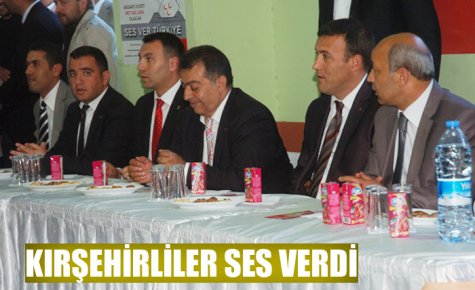 KIRŞEHİRLİLER SES VERDİ