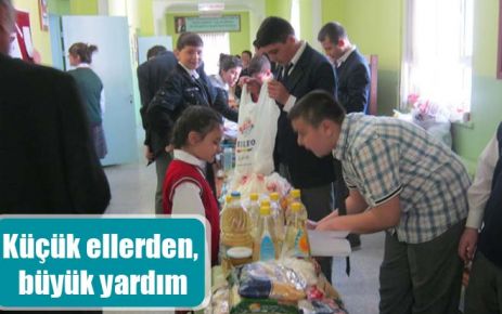 Küçük ellerden, büyük yardım 