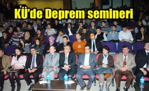 KÜ?de Deprem semineri
