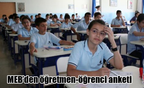 MEB?den öğretmen-öğrenci anketi
