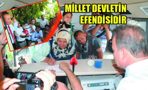 MİLLET DEVLETİN EFENDİSİDİR