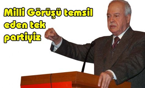 Milli Görüşü temsil eden tek partiyiz