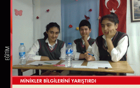 Minikler bilgilerini yarıştırdı