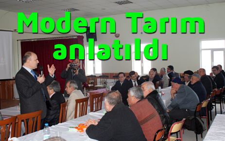 Modern tarım anlatıldı