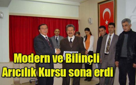 Modern ve Bilinçli Arıcılık Kursu sona erdi