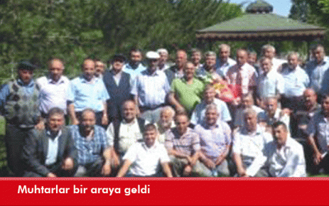 Muhtarlar bir araya geldi 