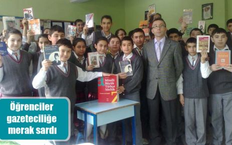 Öğrenciler gazeteciliğe merak sardı