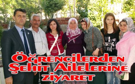 Öğrenciler Şehit Ailelerini ziyaret ediyor