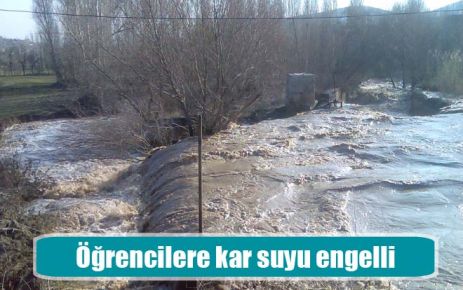 Öğrencilere kar suyu engelli