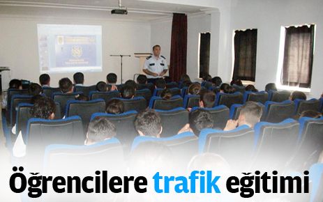 Öğrencilere trafik eğitimi