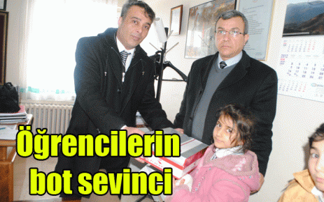 Öğrencilerin bot sevinci 