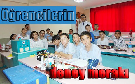 Öğrencilerin deney merakı
