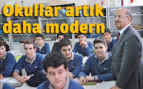 Okullar artık daha modern