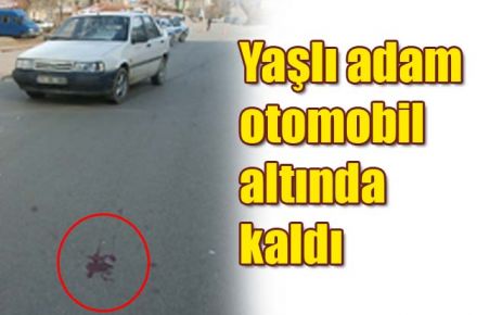 Otomobil altında kaldı