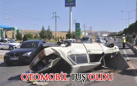 Otomobil tuş oldu