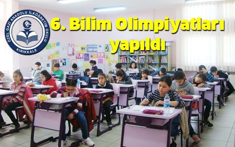 Özel Gazi Koleji 6.Bilim Olimpiyatları yapıldı