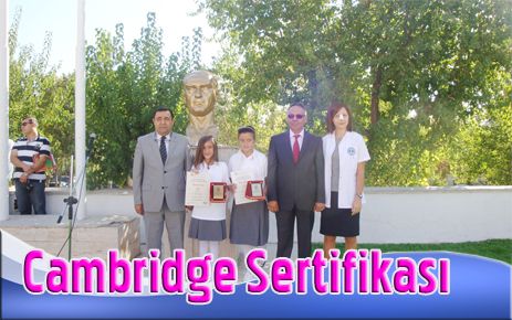 Özel Gazi öğrencilerine ?Cambridge? sertifikası