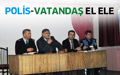Polis vatandaş el ele