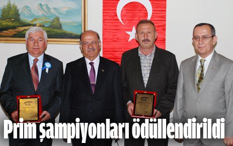 Prim birincileri ödüllendirildi 