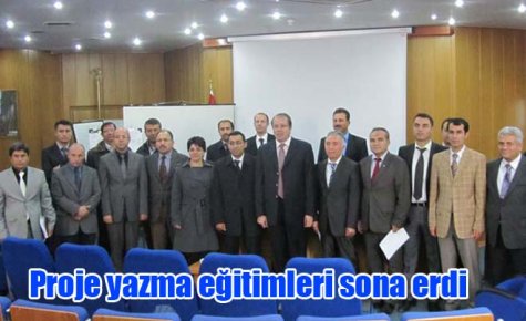Proje yazma eğitimleri sona erdi