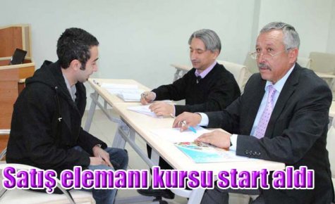 Satış elemanı kursu start aldı