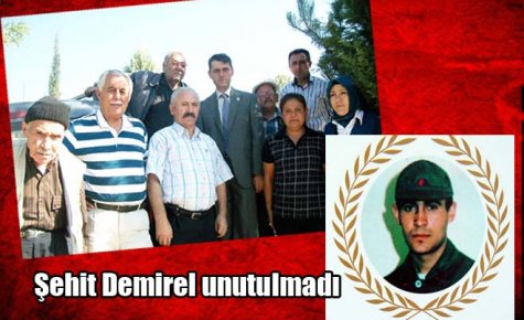 Şehit Demirel unutulmadı