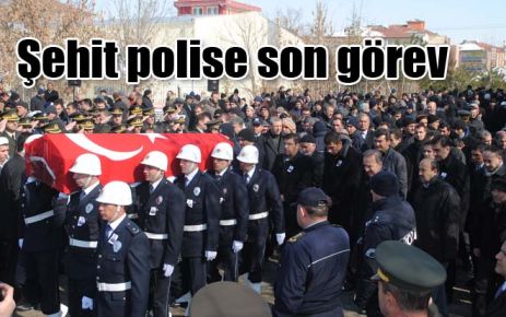 Şehit polise son görev