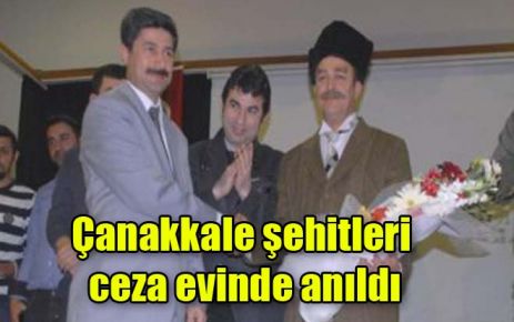 Şehitleri cezaevinde anıldı