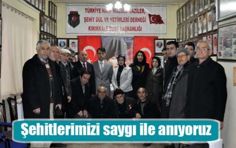 Şehitlerimizi saygı ile anıyoruz