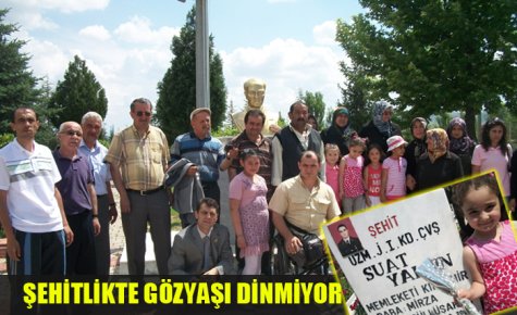 ŞEHİTLİKTE GÖZYAŞI DİNMİYOR 