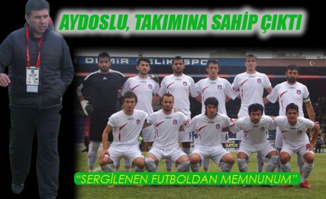 SERGİLENEN FUTBOLDAN MEMNUNUM