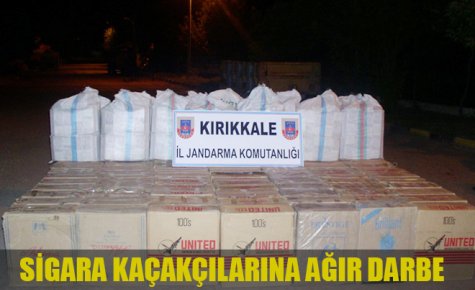 SİGARA KAÇAKÇILARINA AĞIR DARBE