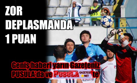 ŞİMŞEKLER DEPLASMANDAN 1 PUAN KOPARDI