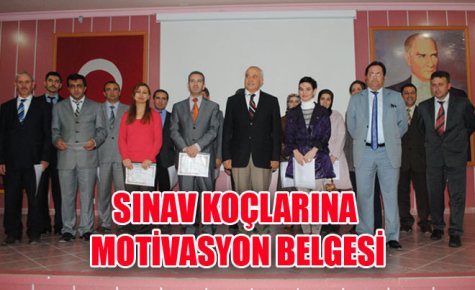 SINAV KOÇLARINA MOTİVASYON BELGESİ